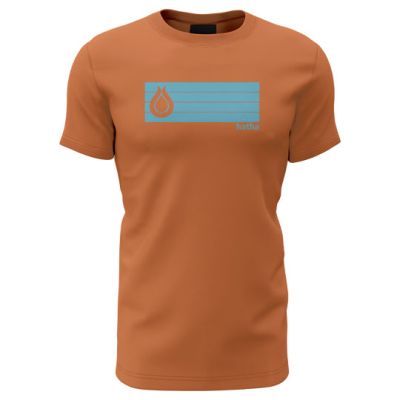 Burnt Orange Lined Logo T-shirt