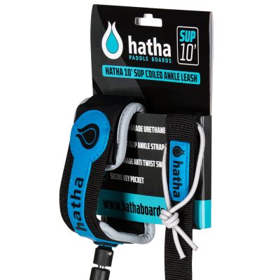 Hatha 10ft Premium Grade Coiled Leash – Blue